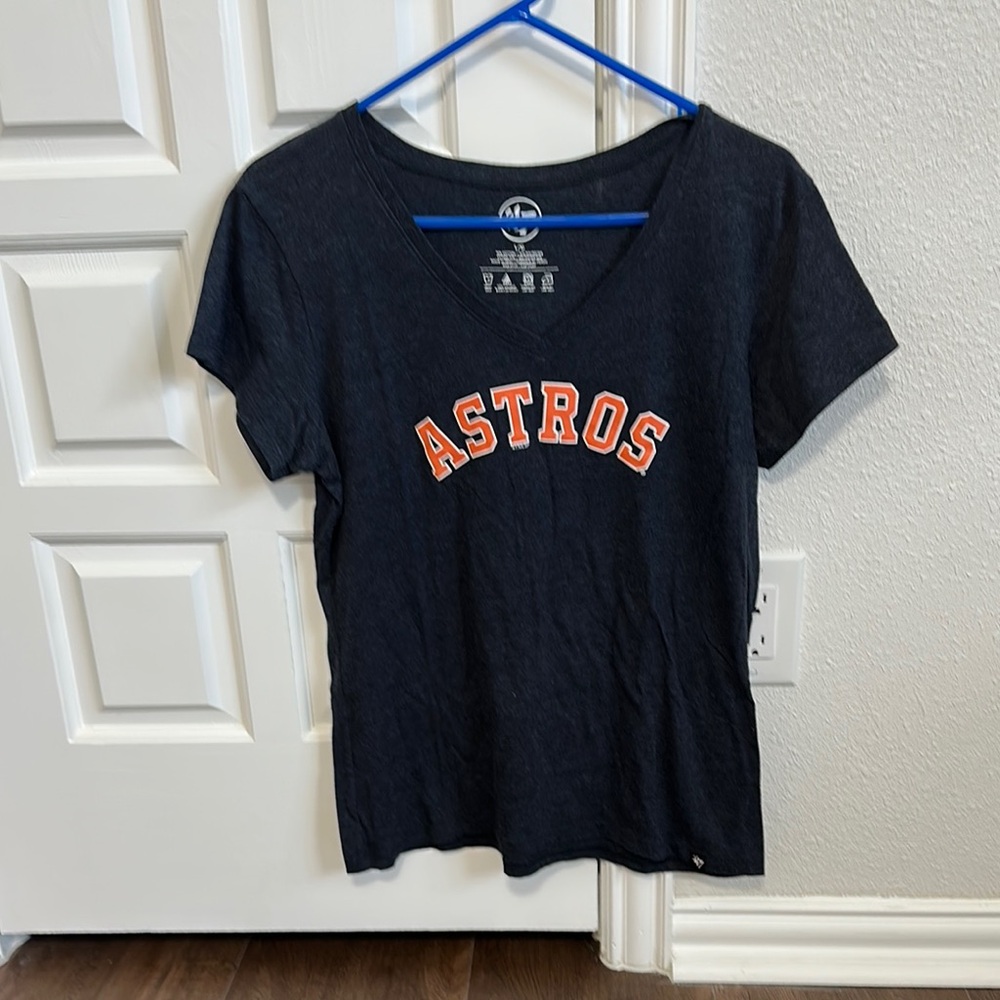 Astros ‘47  Navy & Orange Ladies large-V-Neck Tee